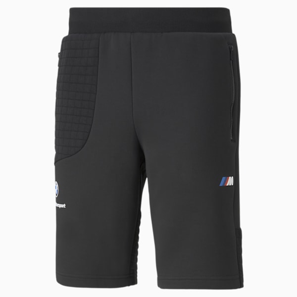 BMW M Motorsport Regular Fit Men's Sweat Shorts, Puma Black, extralarge-AUS