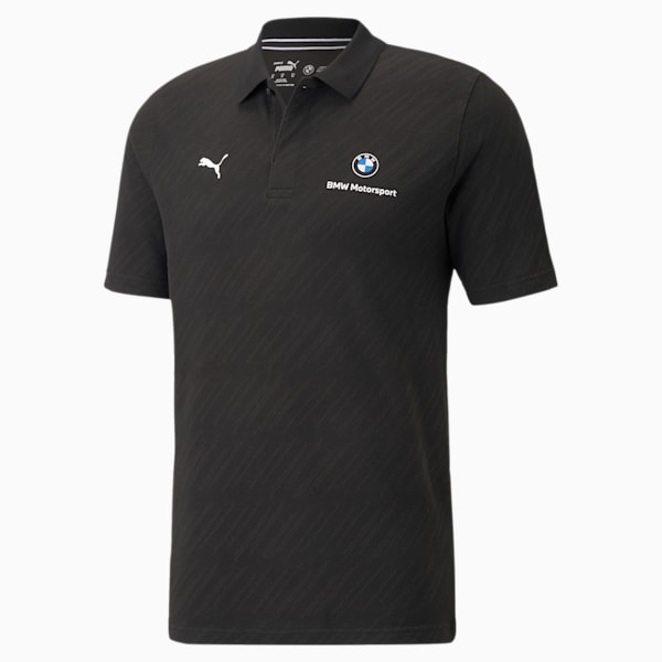 BMW M Motorsport Jacquard Men's Polo Shirt, Puma Black