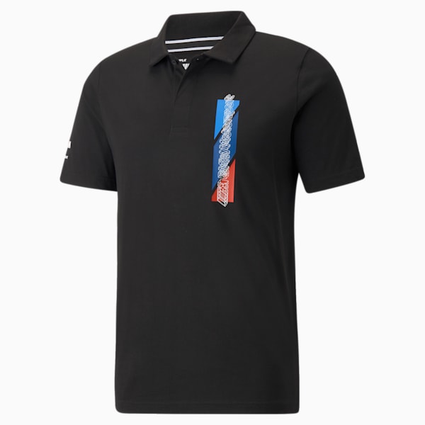 BMW M Motorsport Graphic Men's Polo Shirt, Puma Black, extralarge