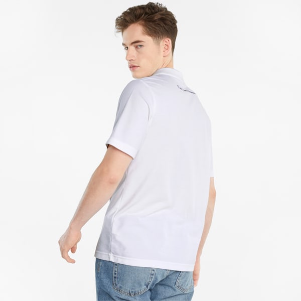 BMW M Motorsport Regular Fit Men's Polo, Puma White, extralarge-IND