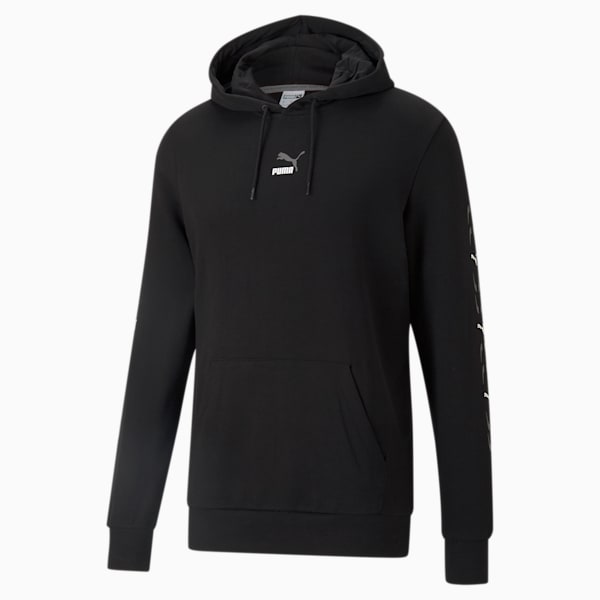 Elevate Men's Regular Fit Hoodie, Cotton Black, extralarge-IND