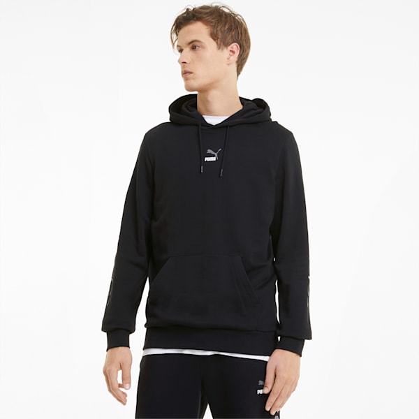 Elevate Men's Regular Fit Hoodie, Cotton Black, extralarge-IND