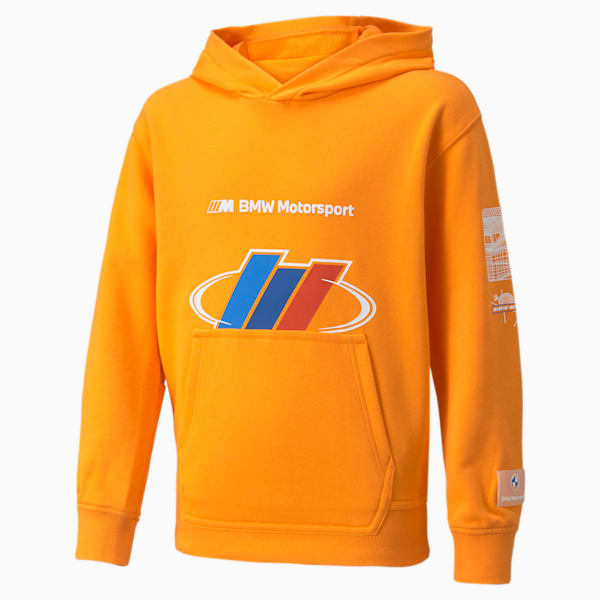 BMW M Motorsport Street Kids' Hoodie, Vibrant Orange, extralarge