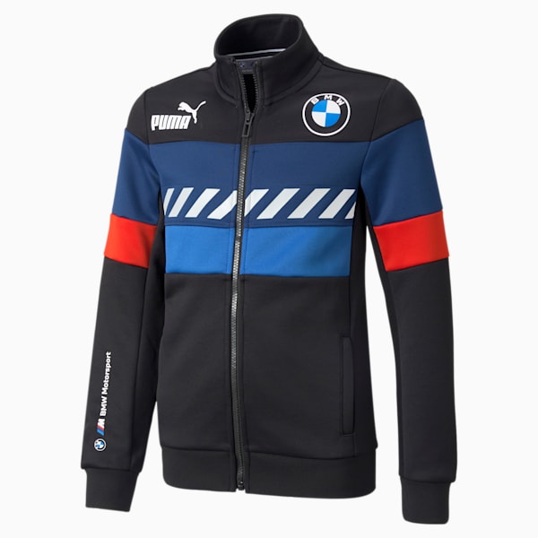 BMW M Motorsport Kid's Speed Driver Series Track Jacket, Puma Black, extralarge-IND