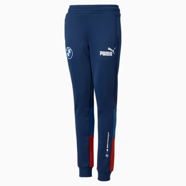 BMW M Motorsport Unisex Speed Driver Series Track Pants, Marina-Blueprint-High Risk Red, extralarge-IND