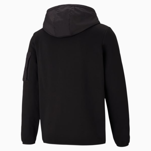 Avenir Full-Zip Men's Hoodie, Puma Black, extralarge-IND