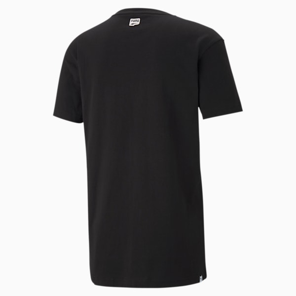 DOWNTOWN Logo Men's T-Shirt, Puma Black, extralarge-IND