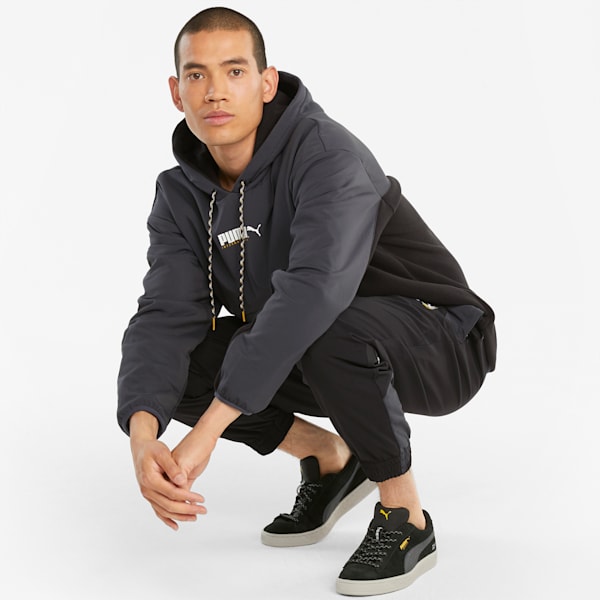 Puma black hoodie clearance