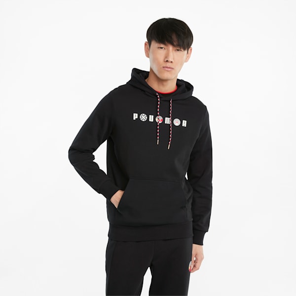 Art of Sport Graphic Men's Regular Fit Hoodie, Puma Black, extralarge-IND