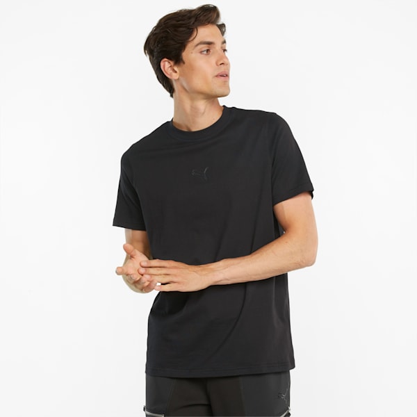 JTS Regular Fit Men's T-Shirt, Puma Black, extralarge-IND