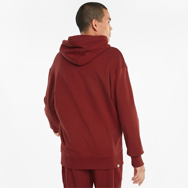 Downtown Relaxed Fit Men's Hoodie, Intense Red