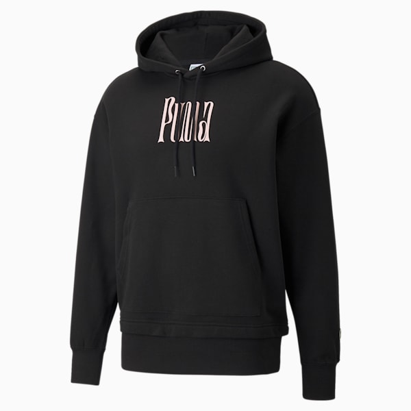 Downtown Graphic French Terry Men's Hoodie, Puma Black