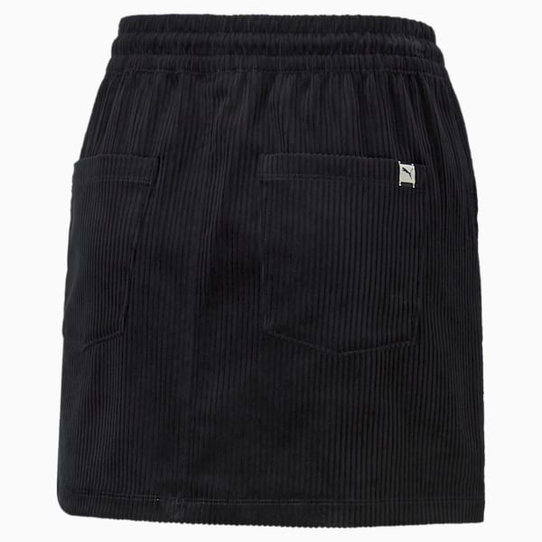Downtown Corduroy Women's Skirt, Puma Black, extralarge