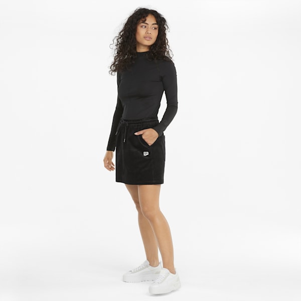 Falda de Pana Mujer Downtown Corduroy, Puma Black, extralarge