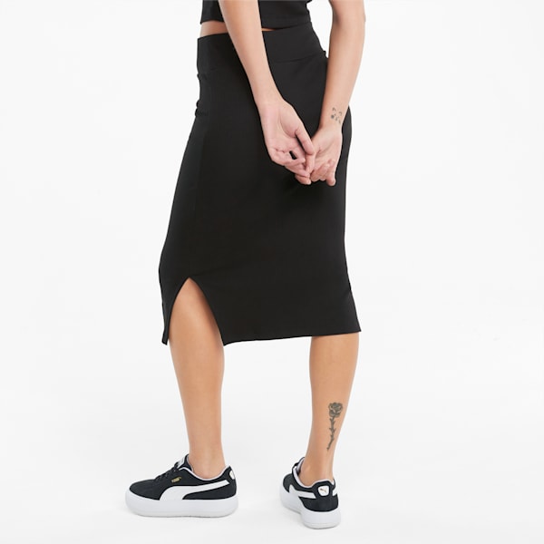 puma classics ribbed slit pants