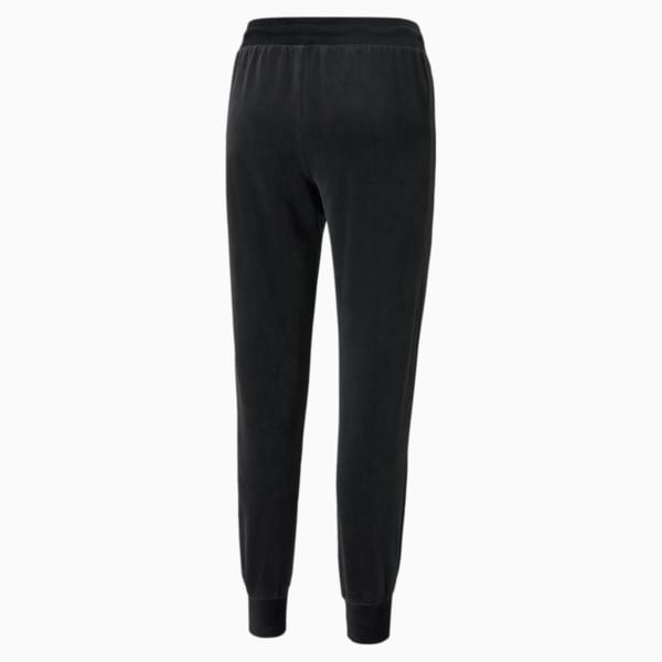 Iconic T7 Velour Women's Pants, Puma Black, extralarge