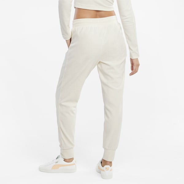 Pants Mujer Iconic T7 Velour, Ivory Glow, extralarge