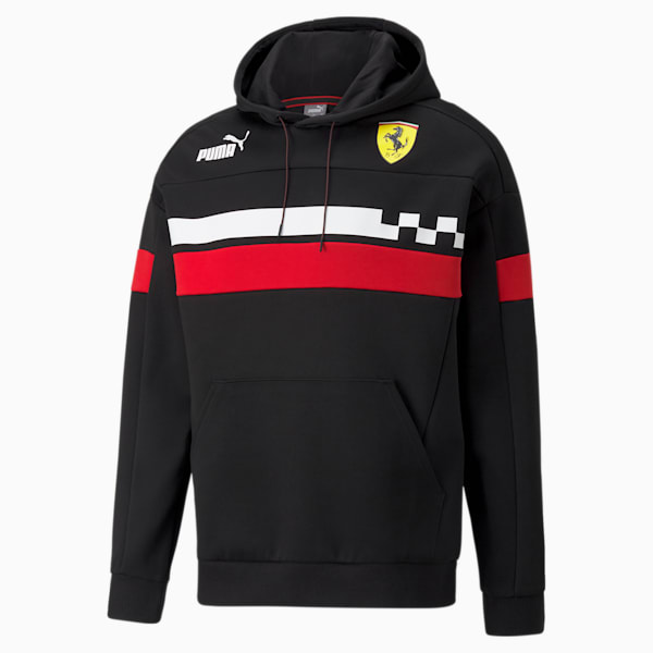 Scuderia Ferrari Race SDS Men's Hoodie, Puma Black, extralarge