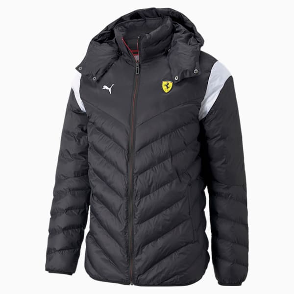 Ferrari Race T7 EcoLite Regular Fit Men's Down Jacket, Puma Black, extralarge-IND