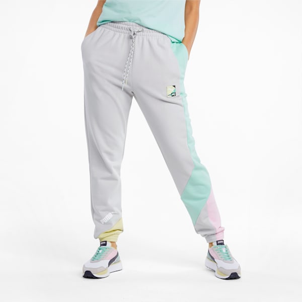 PUMA International Women's Track Pants, Gray Violet, extralarge-AUS