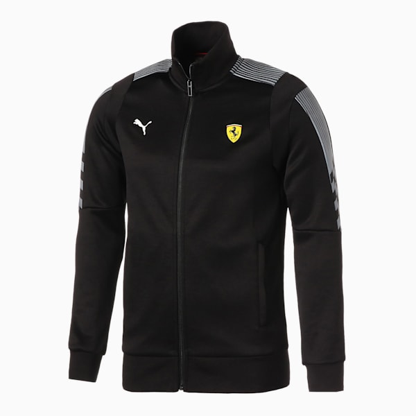 Ferrari Race T7 Men's Track Jacket, Puma Black, extralarge-AUS