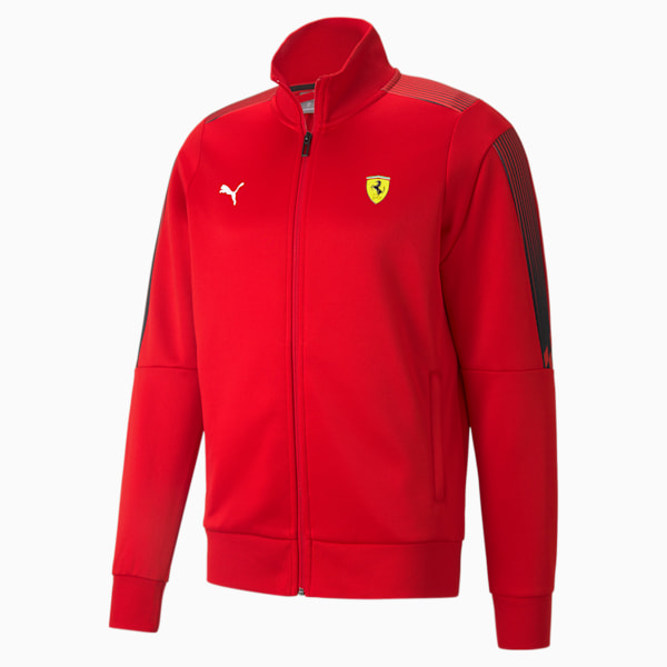 Ferrari Race T7 Men's Track Jacket, Rosso Corsa, extralarge-IND