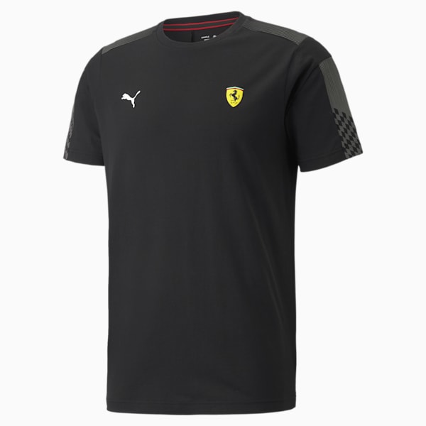 Ferrari Race T7 Regular Fit Men's T-Shirt, Puma Black, extralarge-AUS