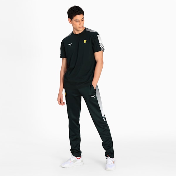 Ferrari Race T7 Regular Fit Men's T-Shirt, Midnight Green, extralarge-IND