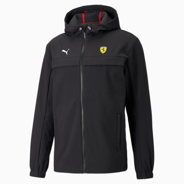 Ferrari Race SoftShell Men's Regular Fit Jacket, Puma Black, extralarge-IND
