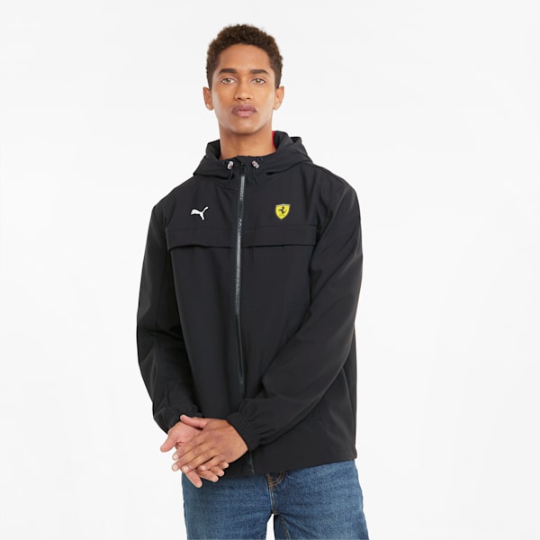 Ferrari Race SoftShell Men's Regular Fit Jacket, Puma Black, extralarge-IND