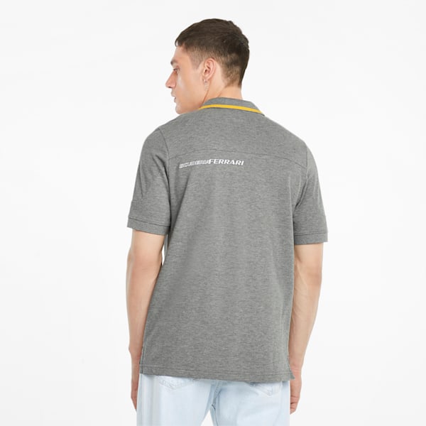 Ferrari Race Regular Fit Men's Polo, Medium Gray Heather, extralarge-IND
