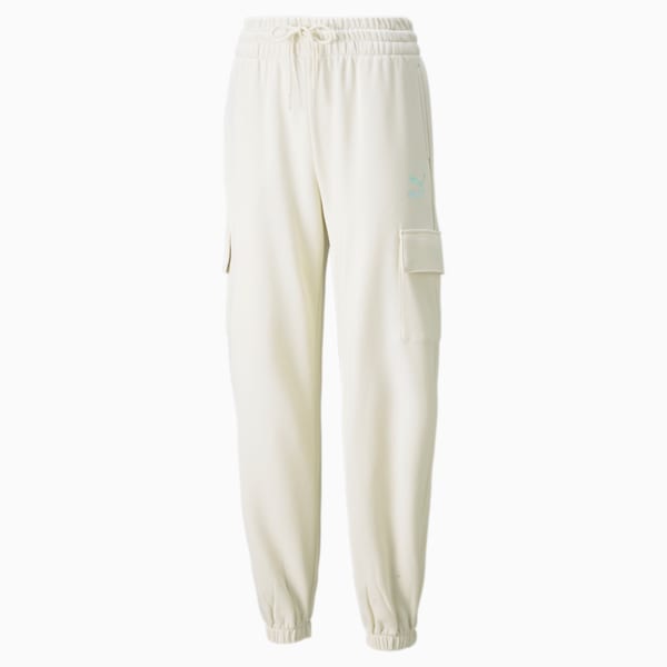 CLSX Cargo Women's Sweatpants, Ivory Glow-Gloaming, extralarge