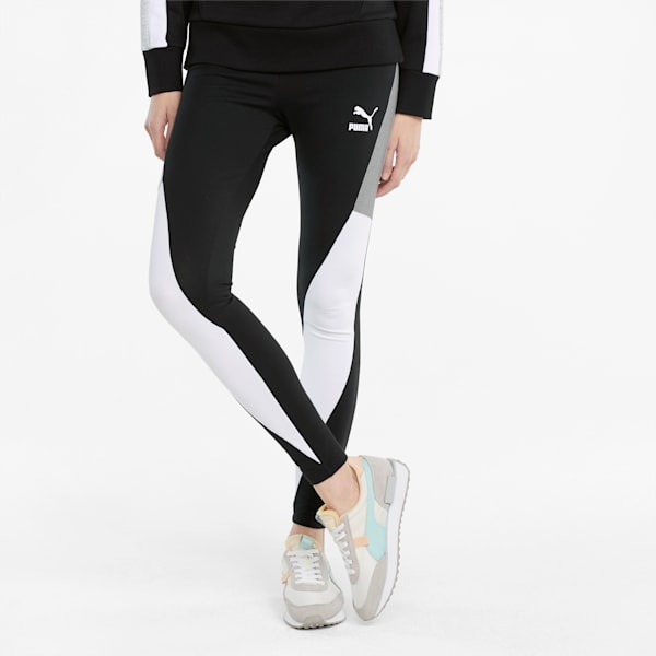 CLSX High Waist Tight Fit Women's Tights, Puma Black, extralarge-IND