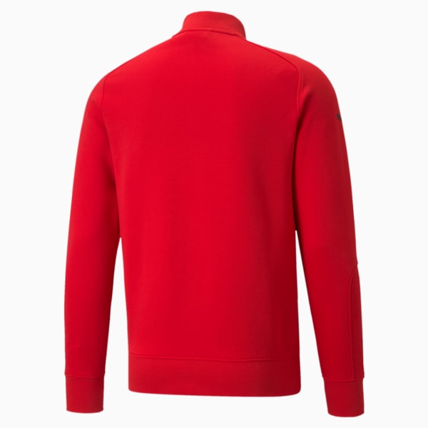 Ferrari Style Men's Sweat Jacket, Rosso Corsa, extralarge-IND