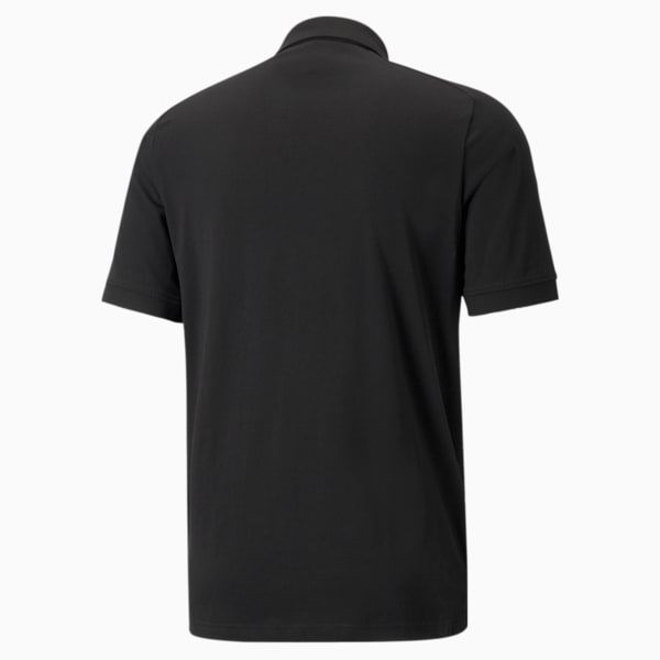 Ferrari Style Jacquard Slim Fit Men's Polo, Puma Black, extralarge-IND