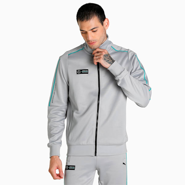 Mercedes AMG Petronas F1 T7 Men's Track Jacket, Mercedes Team Silver, extralarge-IND