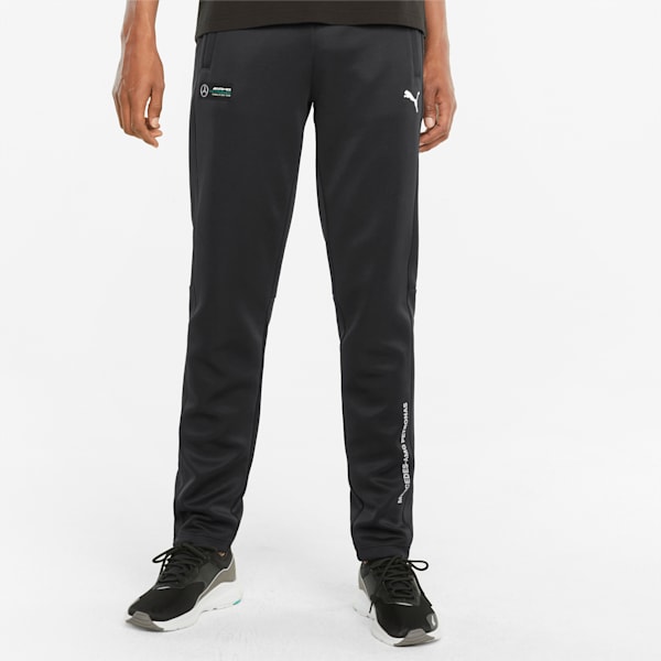 Mercedes AMG Petronas F1 T7 Men's Slim Fit Track Pants, Puma Black, extralarge-IND