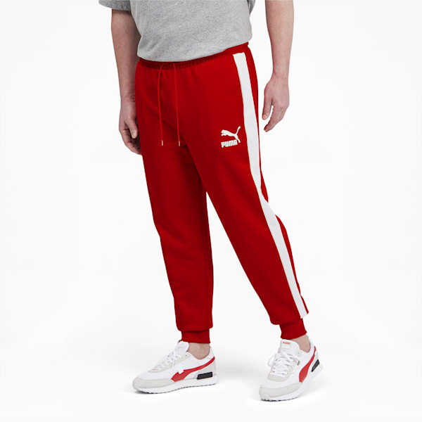 Iconic T7 Men's Track Pants Big & Tall, High Risk Red, extralarge