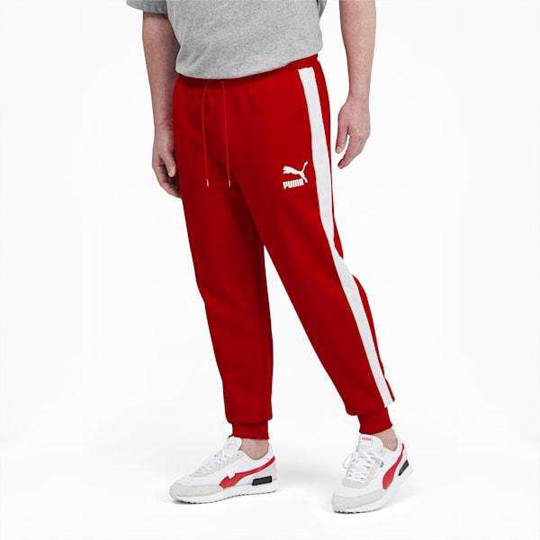 Iconic T7 Men's Track Pants Big And Tall, High Risk Red, extralarge