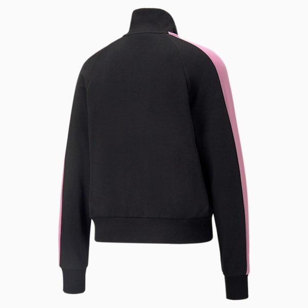 Iconic T7 Women's Track Jacket, Puma Black-Opera Mauve, extralarge