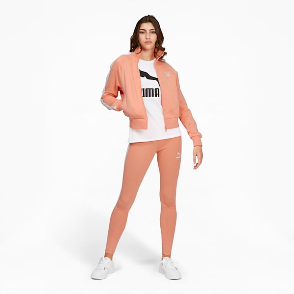 Iconic T7 Women's Track Jacket, Peach Pink-Puma White