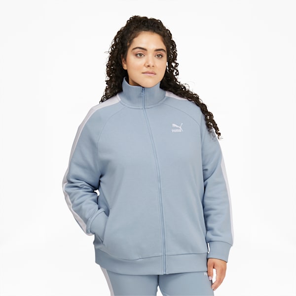 Iconic T7 Women's Track Jacket PL, Blue Fog, extralarge