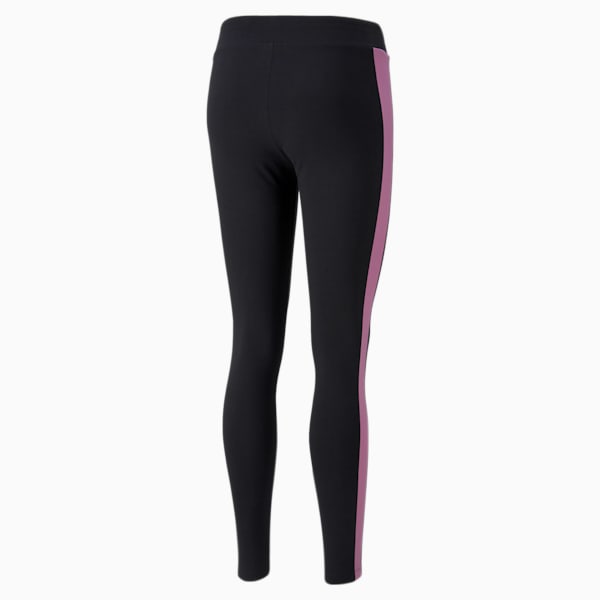 Iconic T7 Women's Leggings, Puma Black-Opera Mauve, extralarge