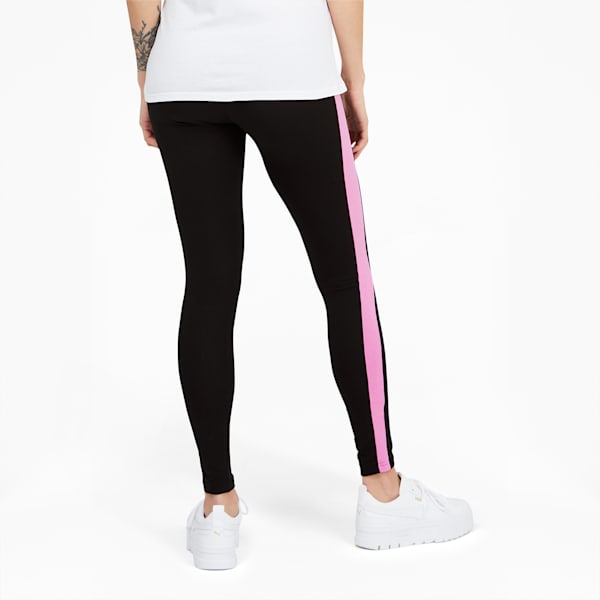 Iconic T7 Women's Leggings, Puma Black-Opera Mauve, extralarge