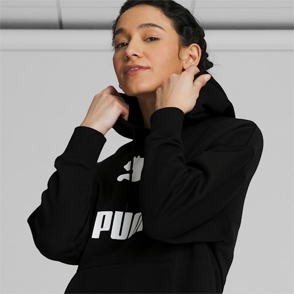 Black puma hoodie women's outlet