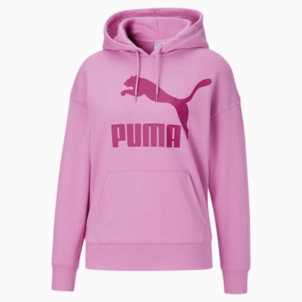 Sudadera con capucha y logo Classics para mujer, Opera Mauve, extralarge