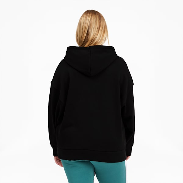 Sudadera con capucha y logo Classics para mujer, Puma Black, extralarge