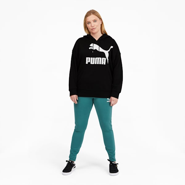 Sudadera con capucha y logo Classics PL para mujer, Puma Black