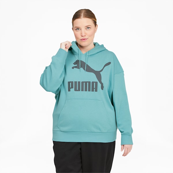 Blue puma hoodie womens discount