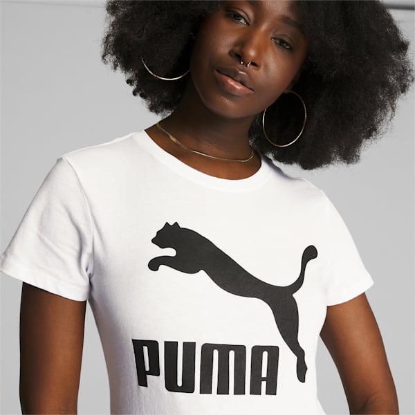 Classics Women's Logo Tee, Puma White, extralarge